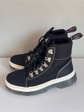 DR. MARTENS COMBS WOMEN’S POLY & LEATHER CASUAL COMBAT CHUNKY PLATFORM BOOTS 6